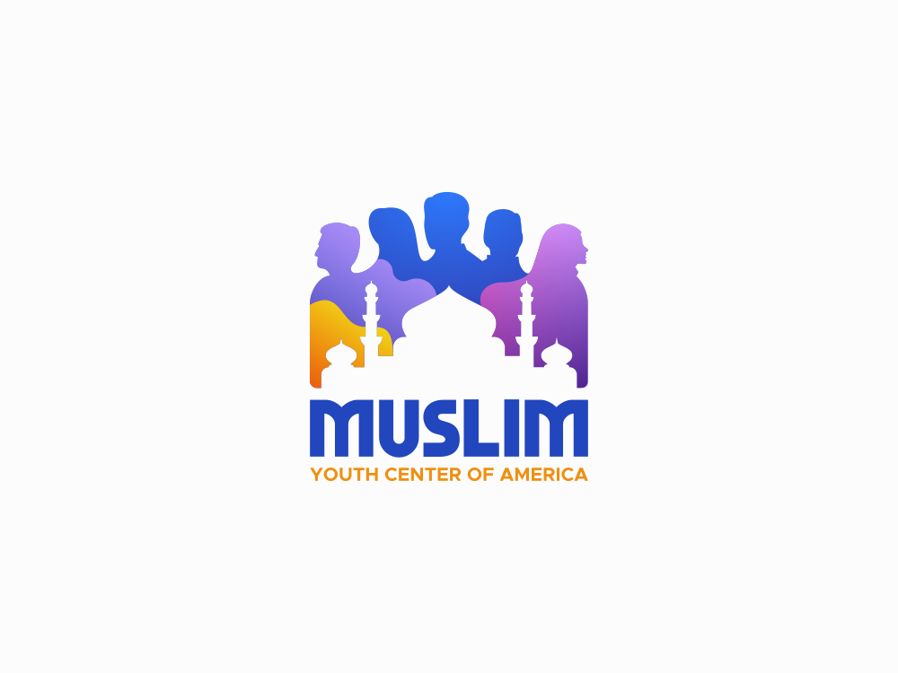 negative space Moslem mosque and  logo designed by veeqee 